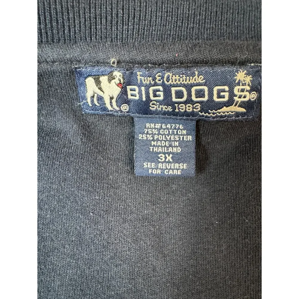 Big Dog Vintage Varsity Jacket Men’s 3X Gray‎ Navy